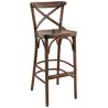 Tabouret de bar SOFIA H76 d'intérieur - Bois french patina