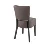 Chaise de restaurant FLORIANE II H50 d'intérieur - Bois teinte wengé, similicuir PU chocolat