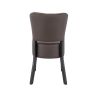 Chaise de restaurant FLORIANE II H50 d'intérieur - Bois teinte wengé, similicuir PU chocolat