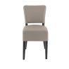 Chaise de restaurant FLORIANE II H50 d'intérieur - Bois teinte wengé, similicuir PU taupe