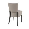 Chaise de restaurant FLORIANE II H50 d'intérieur - Bois teinte wengé, similicuir PU taupe