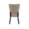 Chaise de restaurant FLORIANE II H50 d'intérieur - Bois teinte wengé, similicuir PU taupe