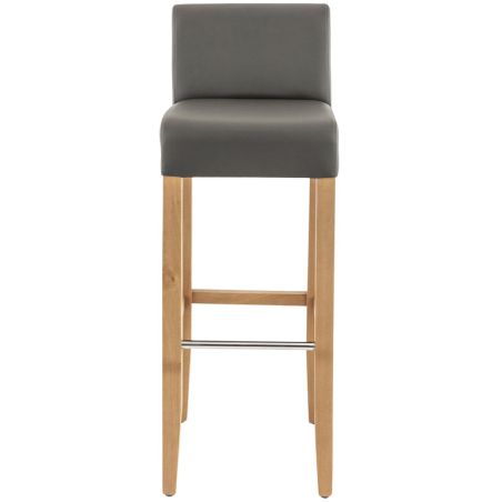 Tabouret de bar CLINTON H81 d'intérieur - Bois naturel, PU - métal elephant