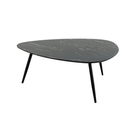 Table de restaurant MARYNE d'intérieur - Bois, métal marbre noir