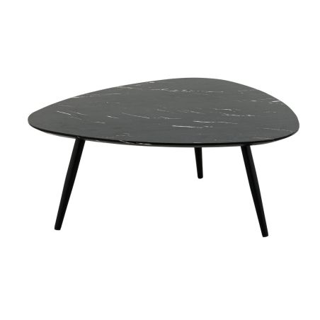Table de restaurant MARYNE d'intérieur - Bois, métal marbre noir