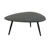 Table de restaurant MARYNE d'intérieur - Bois, métal marbre noir