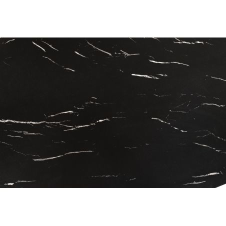 Table de restaurant MARYNE d'intérieur - Bois, métal marbre noir