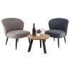 Table de restaurant JOLYNE d'intérieur - Bois, métal noir
