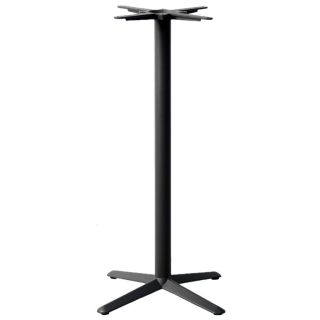Pied de table de restaurant GALLIA 4 BAR H108 d'intérieur - Fonte d'acier, noir
