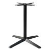 Pied de table de restaurant GALLIA 4 XL H73 d'intérieur - Fonte d'acier, noir