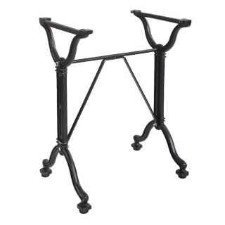 Pied de table de restaurant RETRO SMALL H71 d'intérieur - Fonte d'acier, noir