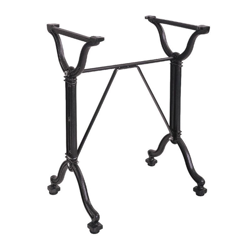 Pied de table de restaurant RETRO SMALL H71 d'intérieur - Fonte d'acier, noir