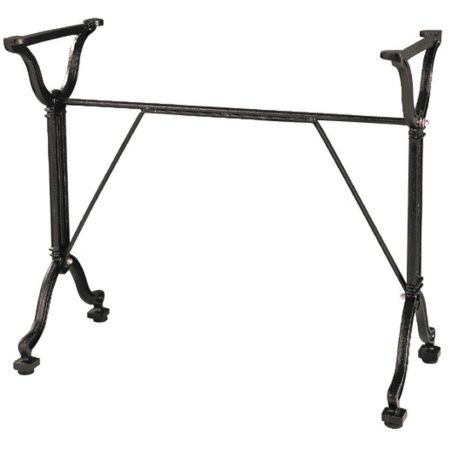 Pied de table de restaurant RETRO LARGE H71 d'intérieur - Fonte d'acier, noir