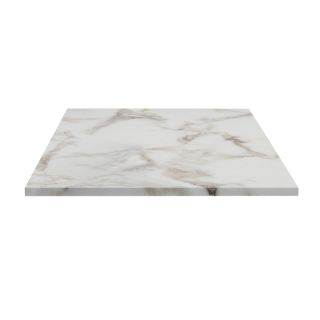 Plateau de table de restaurant MARBRE BLANC 120x80 d'intérieur - Bois, marbre blanc of253 bst