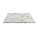 Plateau de table de restaurant MARBRE BLANC 110x70 d'intérieur - Bois, marbre blanc of253 bst