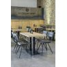 Plateau de table de restaurant HALIFAX TABAC 80x80 24mm d'intérieur - Bois