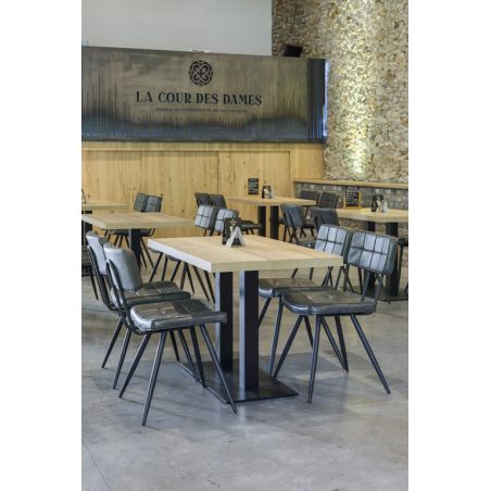 Plateau de table de restaurant HALIFAX TABAC 120x80 46mm d'intérieur - Bois