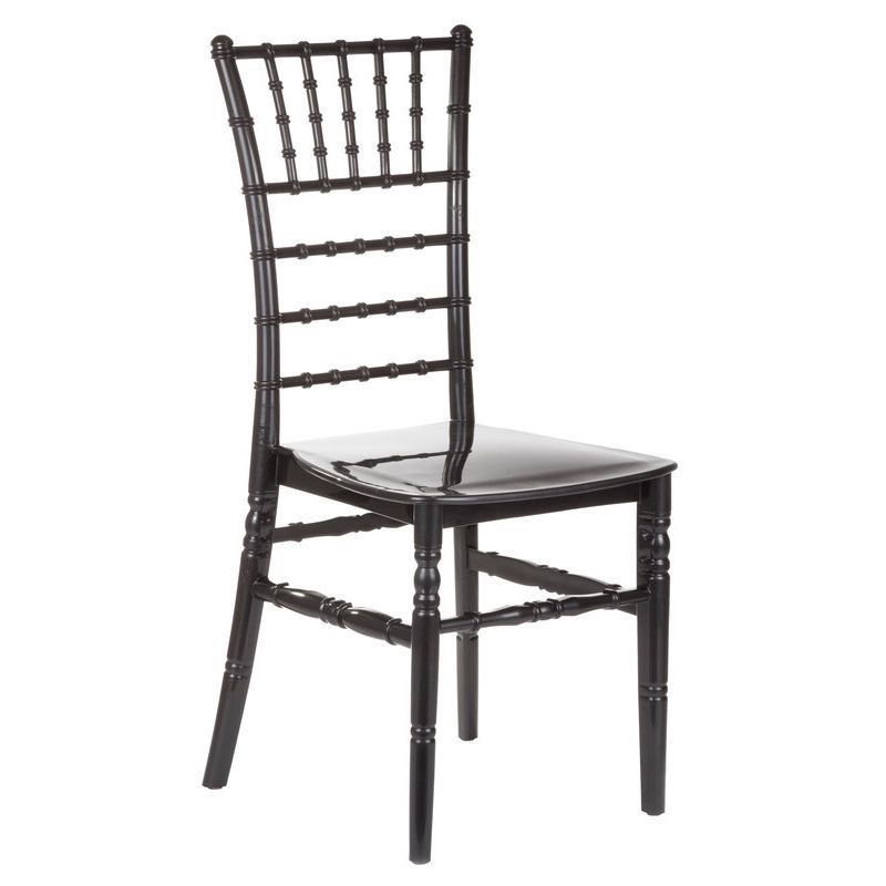 Chaise de restaurant TIFFANY H47 empilable - Polypropylène noir