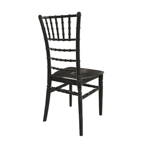 Chaise de restaurant TIFFANY H47 empilable - Polypropylène noir