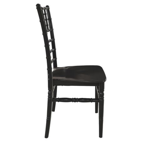 Chaise de restaurant TIFFANY H47 empilable - Polypropylène noir