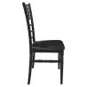 Chaise de restaurant TIFFANY H47 empilable - Polypropylène noir