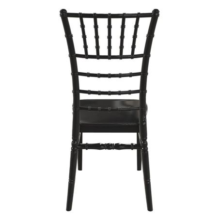 Chaise de restaurant TIFFANY H47 empilable - Polypropylène noir