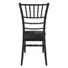 Chaise de restaurant TIFFANY H47 empilable - Polypropylène noir
