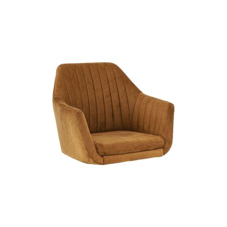Coussin d'assise pour chaise ALFONSE (sans structure) d'intérieur - Bois, tissu 100% PES gold