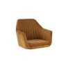 Coussin d'assise pour chaise ALFONSE (sans structure) d'intérieur - Bois, tissu 100% PES gold