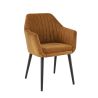 Coussin d'assise pour chaise ALFONSE (sans structure) d'intérieur - Bois, tissu 100% PES gold