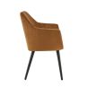 Coussin d'assise pour chaise ALFONSE (sans structure) d'intérieur - Bois, tissu 100% PES gold
