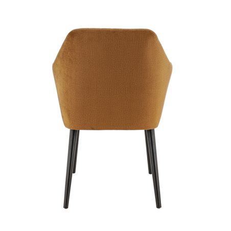 Coussin d'assise pour chaise ALFONSE (sans structure) d'intérieur - Bois, tissu 100% PES gold