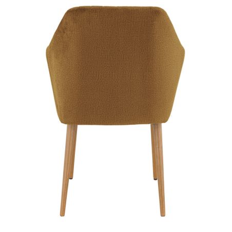Coussin d'assise pour chaise ALFONSE (sans structure) d'intérieur - Bois, tissu 100% PES gold