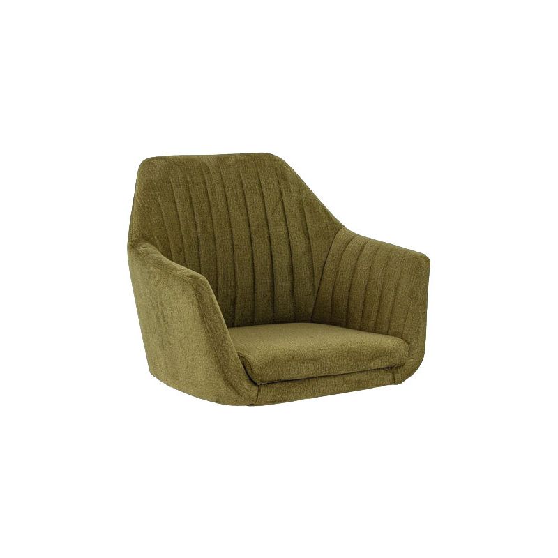 Coussin d'assise pour chaise ALFONSE (sans structure) d'intérieur - Bois, tissu 100% PES olive
