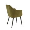 Coussin d'assise pour chaise ALFONSE (sans structure) d'intérieur - Bois, tissu 100% PES olive