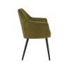 Coussin d'assise pour chaise ALFONSE (sans structure) d'intérieur - Bois, tissu 100% PES olive