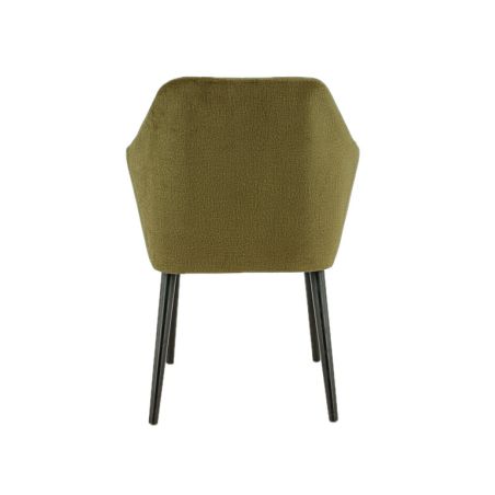 Coussin d'assise pour chaise ALFONSE (sans structure) d'intérieur - Bois, tissu 100% PES olive