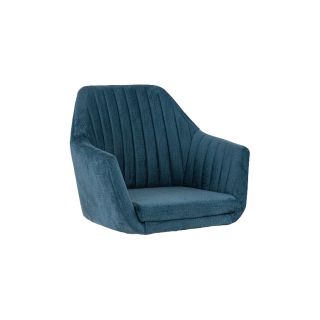 Coussin d'assise pour chaise ALFONSE (sans structure) d'intérieur - Bois, tissu 100% PES petrol