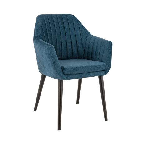 Coussin d'assise pour chaise ALFONSE (sans structure) d'intérieur - Bois, tissu 100% PES petrol