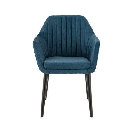 Coussin d'assise pour chaise ALFONSE (sans structure) d'intérieur - Bois, tissu 100% PES petrol