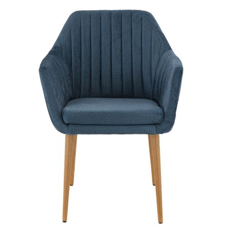 Coussin d'assise pour chaise ALFONSE (sans structure) d'intérieur - Bois, tissu 100% PES petrol