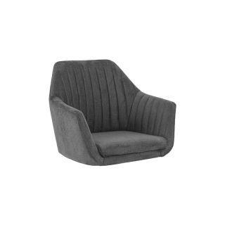 Coussin d'assise pour chaise ALFONSE (sans structure) d'intérieur - Bois, tissu 100% PES anthracite