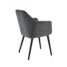 Coussin d'assise pour chaise ALFONSE (sans structure) d'intérieur - Bois, tissu 100% PES anthracite