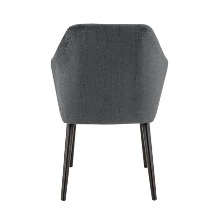 Coussin d'assise pour chaise ALFONSE (sans structure) d'intérieur - Bois, tissu 100% PES anthracite