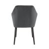 Coussin d'assise pour chaise ALFONSE (sans structure) d'intérieur - Bois, tissu 100% PES anthracite