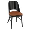 Coussin d'assise pour chaise BUDAPEST II (sans structure) d'intérieur - Bois, similicuir PU terra