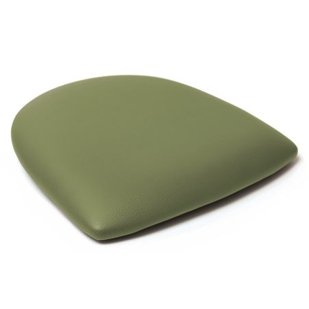 Coussin d'assise pour chaise BUDAPEST II (sans structure) d'intérieur - Bois, similicuir PU olive