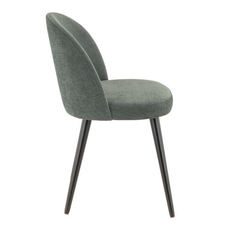 Coque pour chaise ELOÏSE (sans structure) d'intérieur - Bois, tissu 100% PES vert
