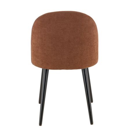 Coque pour chaise ELOÏSE (sans structure) d'intérieur - Bois, tissu 100% PES terra