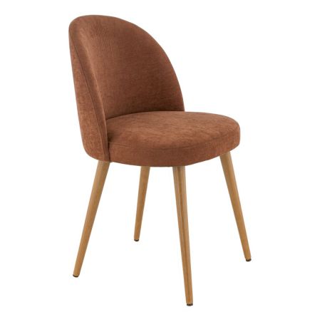 Coque pour chaise ELOÏSE (sans structure) d'intérieur - Bois, tissu 100% PES terra